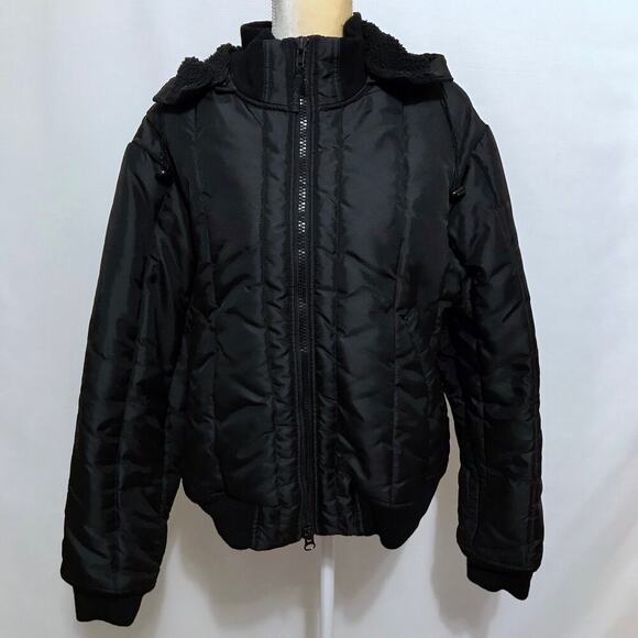 Censured Black Puffer Jacket Women XL - Picture 2 of 14